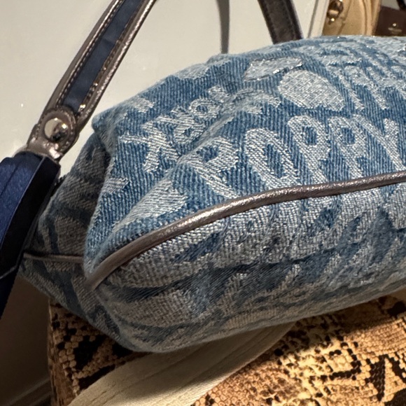 Coach Poppy Denim Graffiti Wordblock Signature Crossbody Bag 2011 - Picture 8 of 13